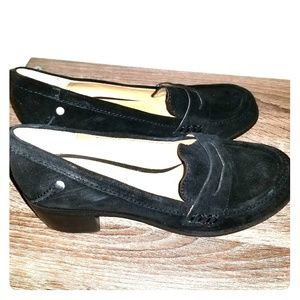 Nine West Black Suede Loafers